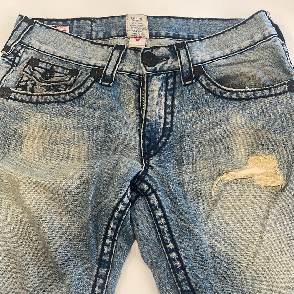 True religion men’s jeans size 31new worn once or twice great condition